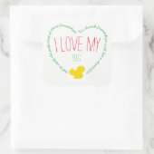 J'adore mon Sticker Big Sorority (Sac)