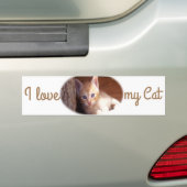 J'adore mon Sticker Cat Bumper (En voiture)