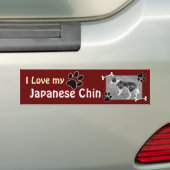 J'adore mon Sticker Chin japonais (En voiture)