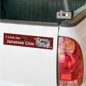 J'adore mon Sticker Chin japonais (Sur camion)