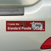 J'adore mon Sticker pare-chocs standard pour canic (En voiture)