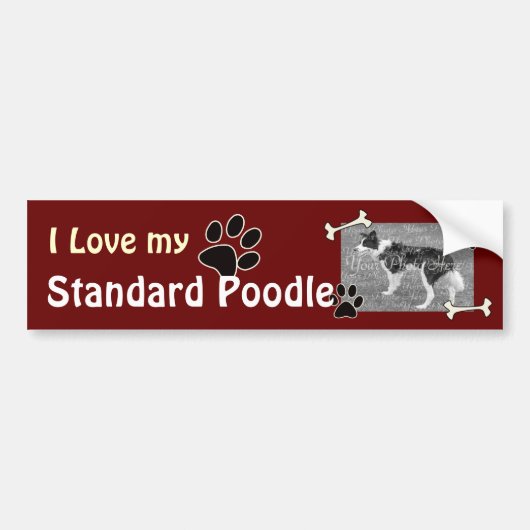 J'adore mon Sticker pare-chocs standard pour canic (Devant)