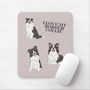J'adore mon Tapis de Souris Border Collie