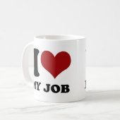 J'adore mon travail - mug (Devant gauche)