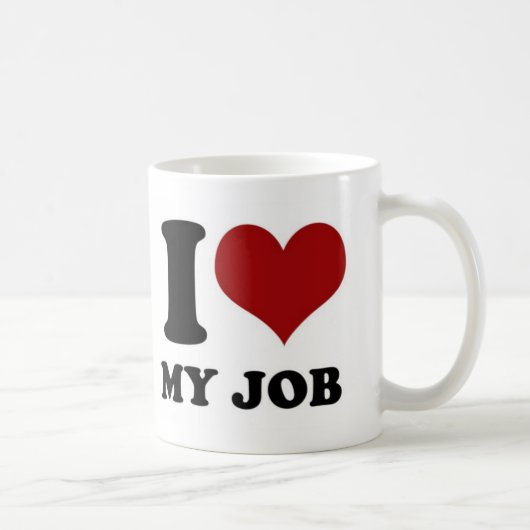 J'adore mon travail - mug (Droite)