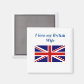 J'adore My British Wife Magnet (Recto/Verso)