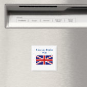J'adore My British Wife Magnet (In Situ (Lave-vaisselle))