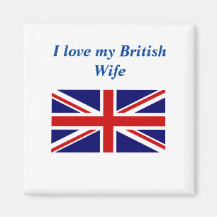 J'adore My British Wife Magnet