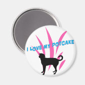 J'adore My Potcake frigo aimant (Recto/Verso)