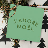 J'adore Noel | Modern minimalistisch liefdesprogra Bedankjes Labels