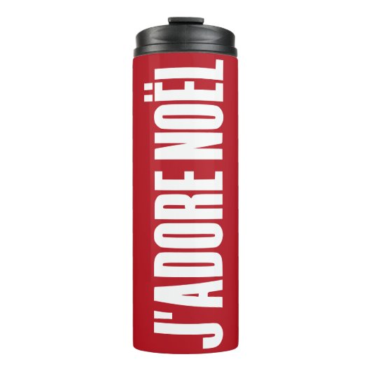 J'adore Noël. Thermosbeker (Voorkant)