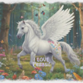 J'ADORE PEGASI Autocollants de Pégase de beauté (Devant)