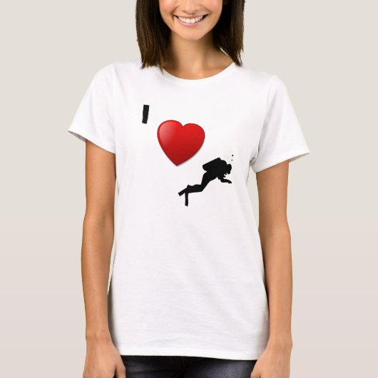 J'ADORE PLONGER T-SHIRT à long manche pour les fem (Devant)