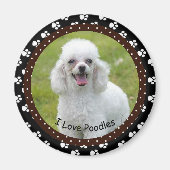 J'adore Poodles Magnet (Devant)