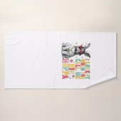 J'adore quand vous m'appelez Grand Lapin de Pâques (Serviette de bain)