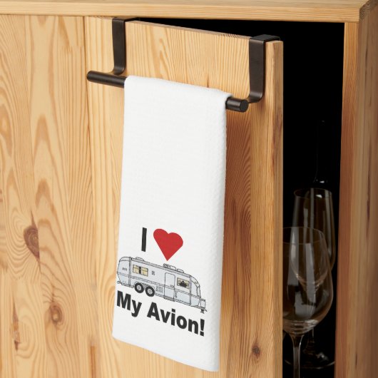 J'ADORE Serviette de cuisine Avion (Pliage en tiers)