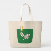 J'adore seulement le vert – Sac réutilisable géant (Dos)