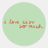 J'adore Sticker CISV (Set of 4) (Devant)