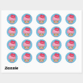 J'adore Sticker XOXO Cupcakes (Feuille)