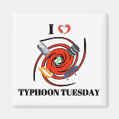 J'adore Typhoon Mardi Fridge Magnet (Devant)