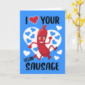 J'adore vos saucisses végétaliennes, carte de la S (Fleur jaune)
