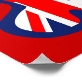 J'adore Westie Dog, Union Jack Poster (Coin)