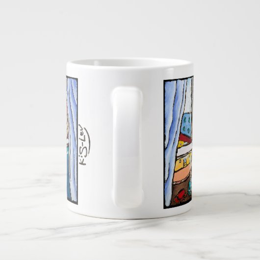 Jaffa Jumbo Mug de Jonathan Kis-Lev (Dos)