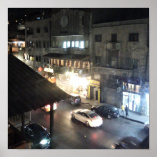 Jafra Cafe, Old Downtown, Jordanië Poster