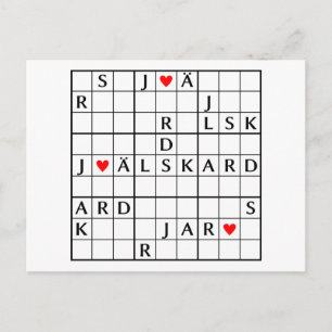 jag älskar dig briefkaart