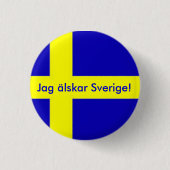 Jag älskar Sverige Button (Voorkant)