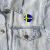 Jag älskar Sverige Button (In situ)