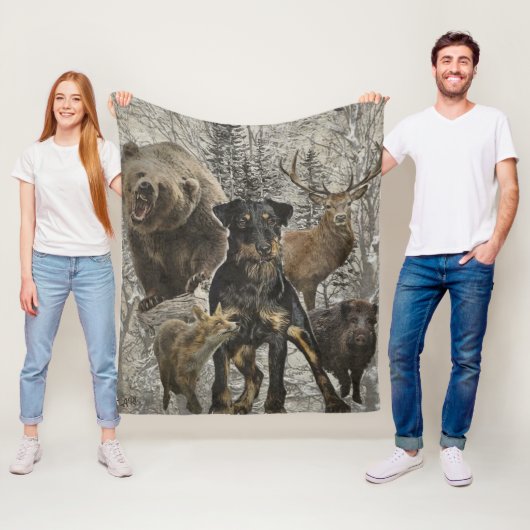 Jagdanger, Beste Beast tegen Renbrad Fleece Deken (In situ)