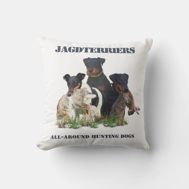 Jagdanger Flask T-Shirt Buitenkussen (Voorkant)