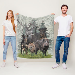 Jagdanger Sticker Outdoor Pillow Fleece Deken