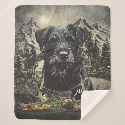 Jagdanger - veelzijdige jachthond sherpa deken (Voorkant)
