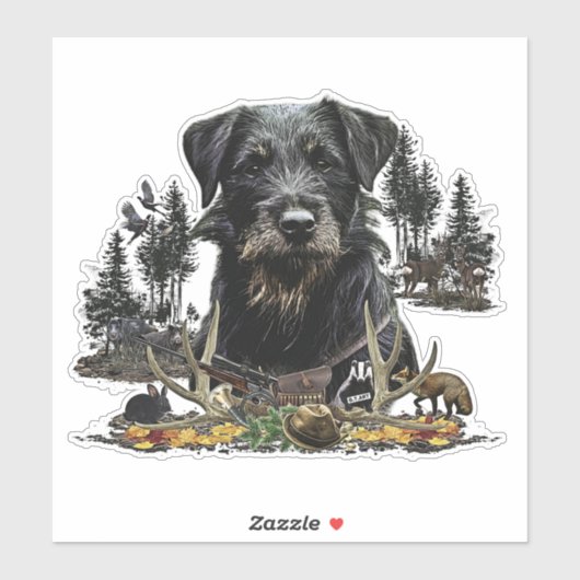 Jagdanger - veelzijdige jachthond sticker (Vel)