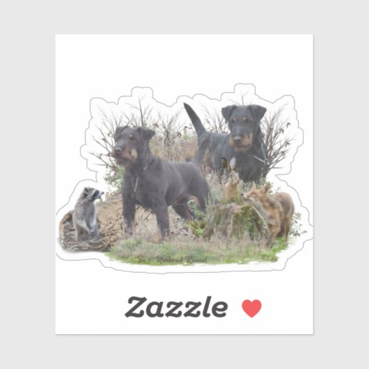 Jagddooder , Bo tegen Renbrad Kennel." Sticker (Vel)