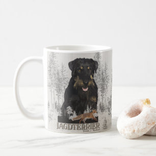 Jagddooder Dakota tegen Renbrad Faux Canvas Print Koffiemok