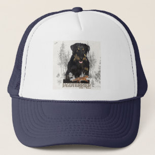 Jagddooder Dakota tegen Renbrad Faux Canvas Print Trucker Pet