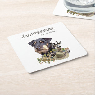 Jagddooder Vierkante Kartonnen Onderzetter