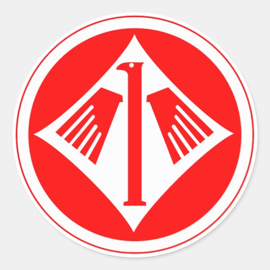 Jagdgeschwader 1 (JG 1) Oesau Insignia Ronde Sticker (Voorkant)