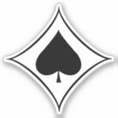 Jagdgeschwader 53 (JG 53) Pik As Insignia Sticker (Voorkant)