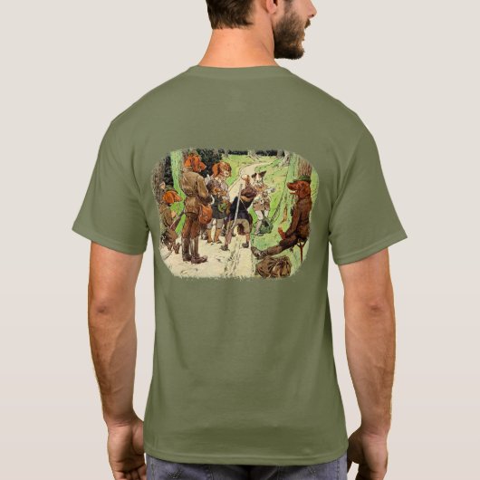 Jagdhunde, huntingdogs t-shirt (Achterkant)