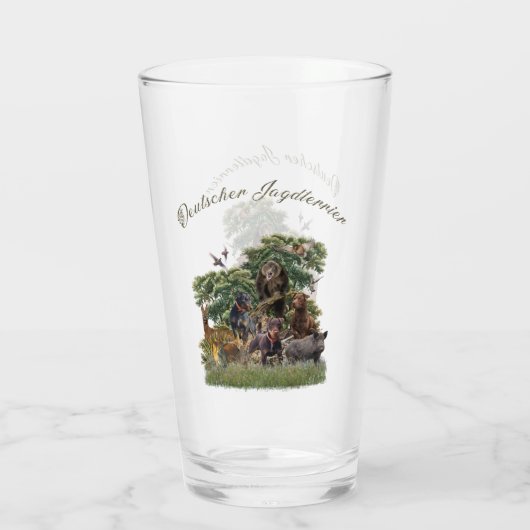 Jagdterrier, Allemand Chasse Terrier Verre (Dos)