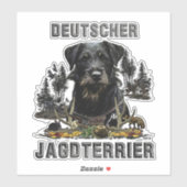 Jagdterrier - autocollant de chien de chasse polyv (Feuille)