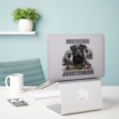 Jagdterrier - autocollant de chien de chasse polyv (Ordinateur portable sur le bureau)