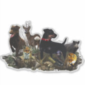 Jagdterrier - autocollant de chien de chasse polyv (Devant)