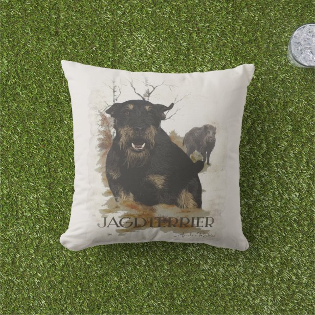 Jagdterrier Buitenkussen (Gras)