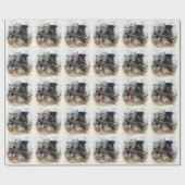 Jagdterrier cadeaupapier (Vlak)