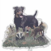 Jagdterrier, Chasse Allemande Sticker Terrier (Devant)